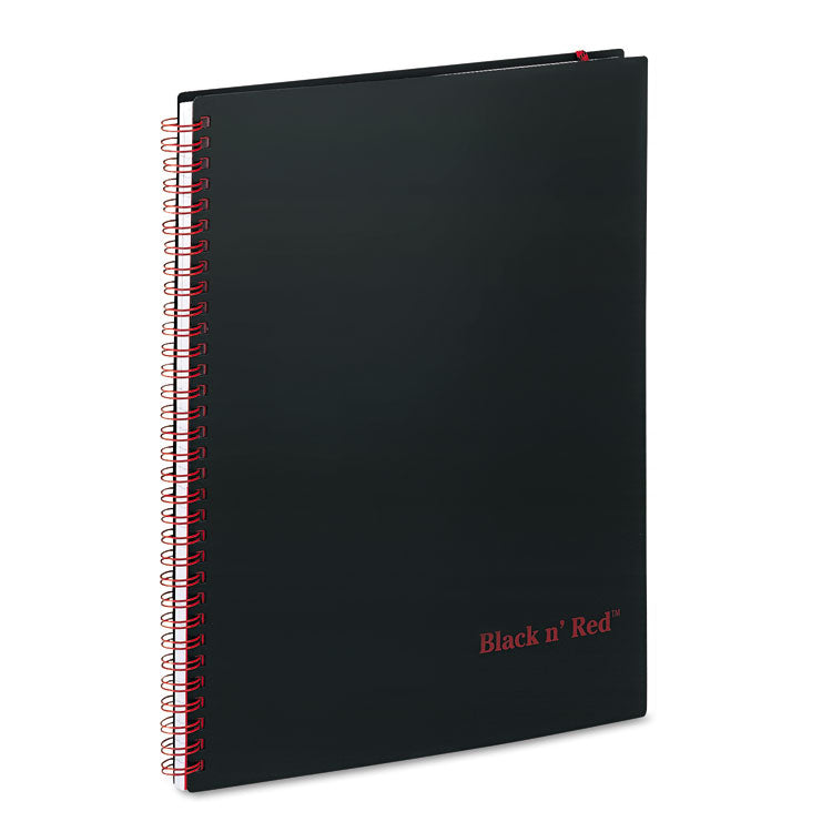 Flexible Cover Twinwire Notebooks, SCRIBZEE Compatible, 1-Subject, Wide/Legal Rule, Black/Red Cover, (70) 11 x 8.5 Sheets