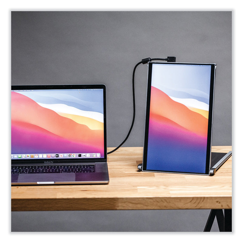 Mobile Pixel Inc SKILCRAFT 14.1" Portable Secondary Laptop Monitor, Black (702500NIB0023)