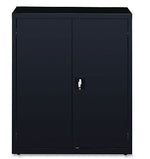 OIF 42"H Steel Storage Cabinet with 3 Shelves, Black (CM4218BK)