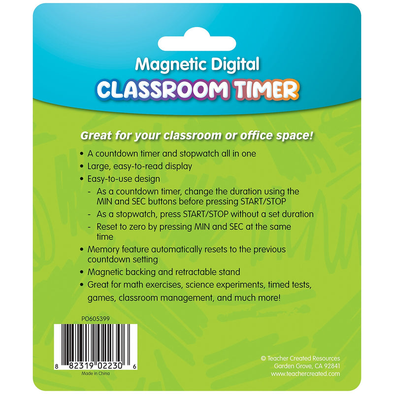 Teacher Created Resources Digital Timers, White, 3/Bundle (TCR21040-3)