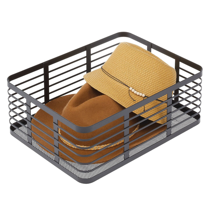 mDesign Steel Organizer, Matte Black (25934)