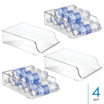 iDESIGN Water Bottle Refrigerator Bins, Clear, 4/Set (27738M4)