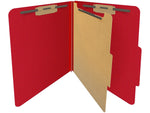 Medical Arts Press Pressboard Classification Folder, 1 Divider, 2" Expansion, Letter Size, Deep Red, 10/Box (DV-T42-14-3DRD)