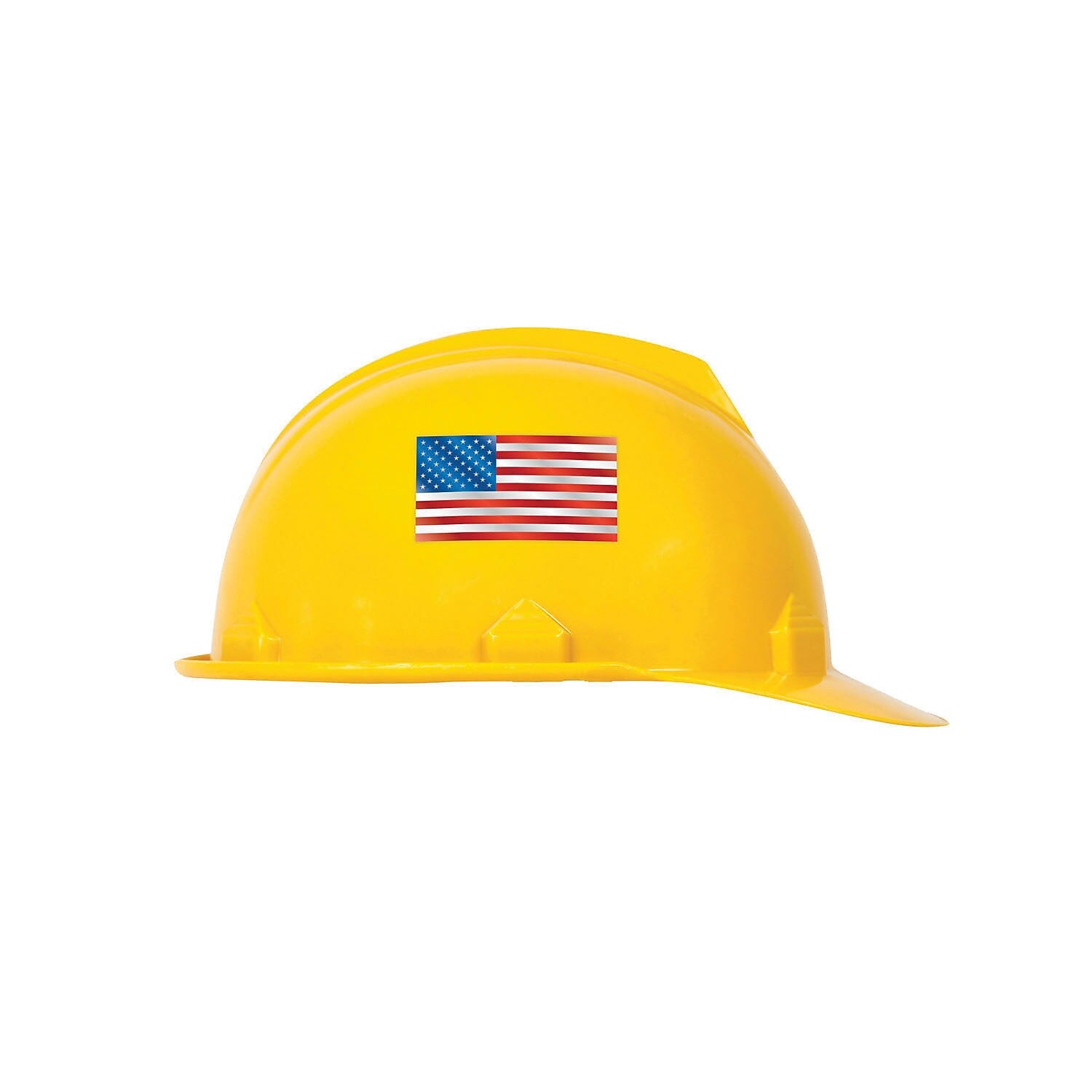 Accuform Hard Hat/Helmet Decal, AMERICAN FLAG, 2" x 4", Adhesive Vinyl, 10/Pack (LHTL364)