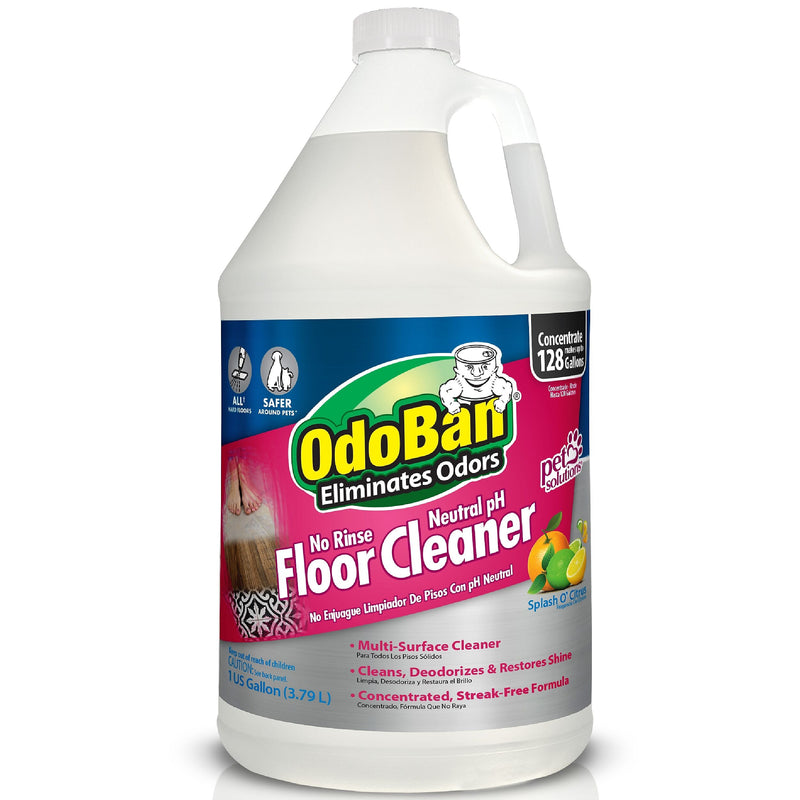 OdoBan Pet Solutions Floor Cleaner, Citrus Scent, 1 Gallon (9361B61-G4)