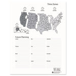 Recycled Professional Weekly Planner, 15-Minute Appts, 11 x 8.5, Black Wirebound Soft Cover, 24-Month: Jan 2025 to Dec 2026