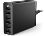 Anker 360 USB-A 6-Port USB Charger, 60W, Black (A2123115)
