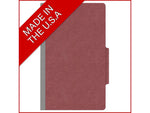 Medical Arts Press Pressboard Classification Folder, 1 Divider, 2" Expansion, Legal Size, Dark Red, 10/Box (DV-T52-14-3ARD)