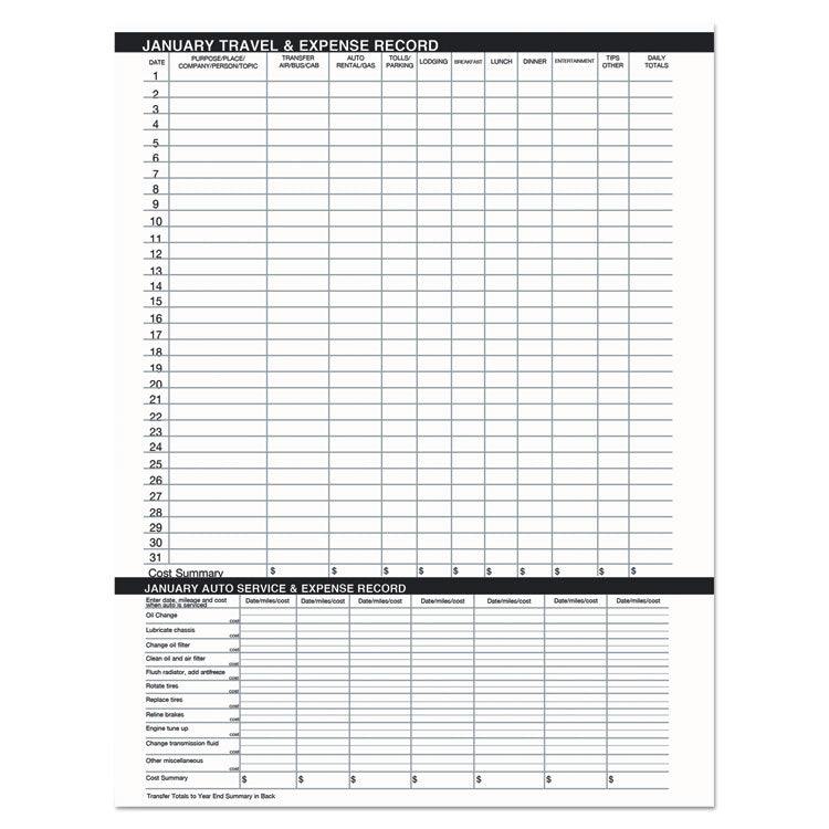14-Month Recycled Ruled Monthly Planner, 8.75 x 6.78, Black Cover, 14-Month: Dec 2024 to Jan 2026