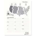 Recycled Professional Weekly Planner, 15-Minute Appts, 11 x 8.5, Black Wirebound Soft Cover, 12-Month (Jan to Dec): 2025
