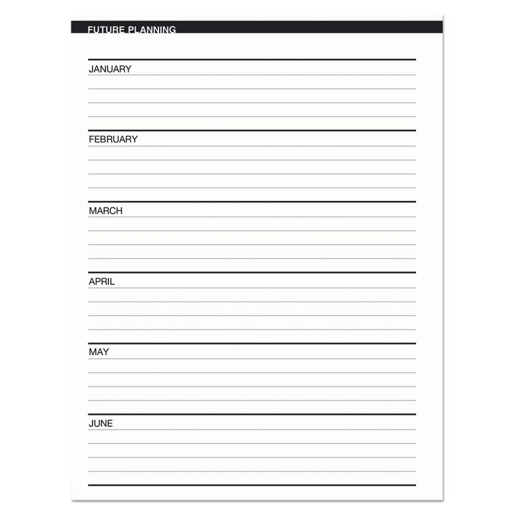 14-Month Recycled Ruled Monthly Planner, 8.75 x 6.78, Black Cover, 14-Month: Dec 2024 to Jan 2026