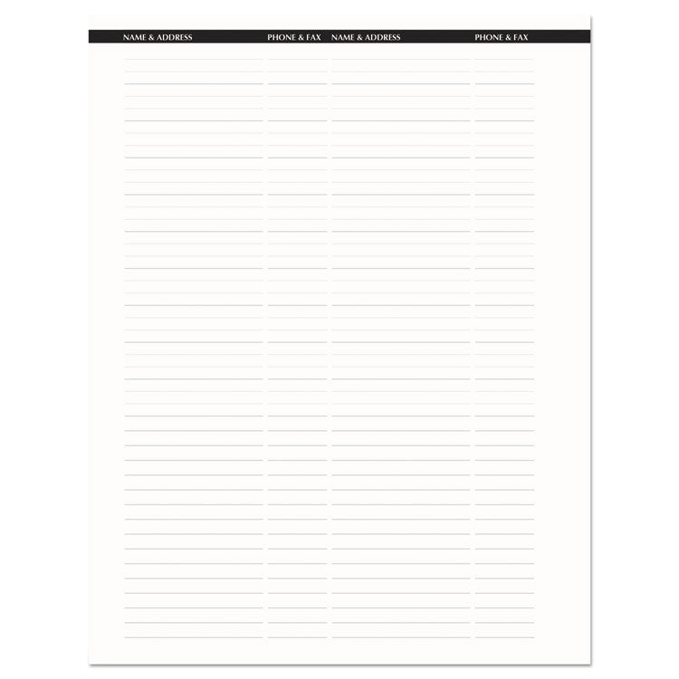 Recycled Professional Weekly Planner, 15-Minute Appts, 11 x 8.5, Black Wirebound Soft Cover, 24-Month: Jan 2025 to Dec 2026