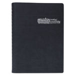 24/7 Recycled Daily Appointment Book/Monthly Planner, 10 x 7, Black Cover, 12-Month (Jan to Dec): 2025