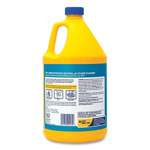 Zep Commercial Neutral pH Floor Cleaner, Fresh Scent, 1 gal, 4/Carton (ZPEZUNEUT128CT)