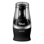 Halo Colored Pencil Non-Stick Electric Sharpener, Ac-Powered, 3.5 X 6.75, Black/silver