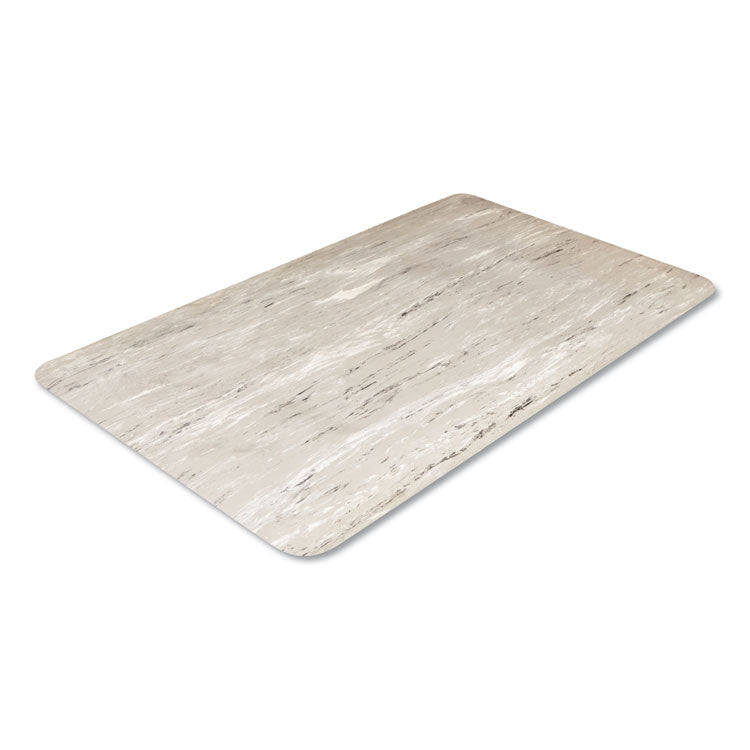 Cushion-Step Marbleized Rubber Mat, 36 x 60, Gray