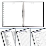 2026 AT-A-GLANCE DayMinder 7" x 8.5" Monthly Planner, Faux Leather Cover, Black (G400H-00-26)