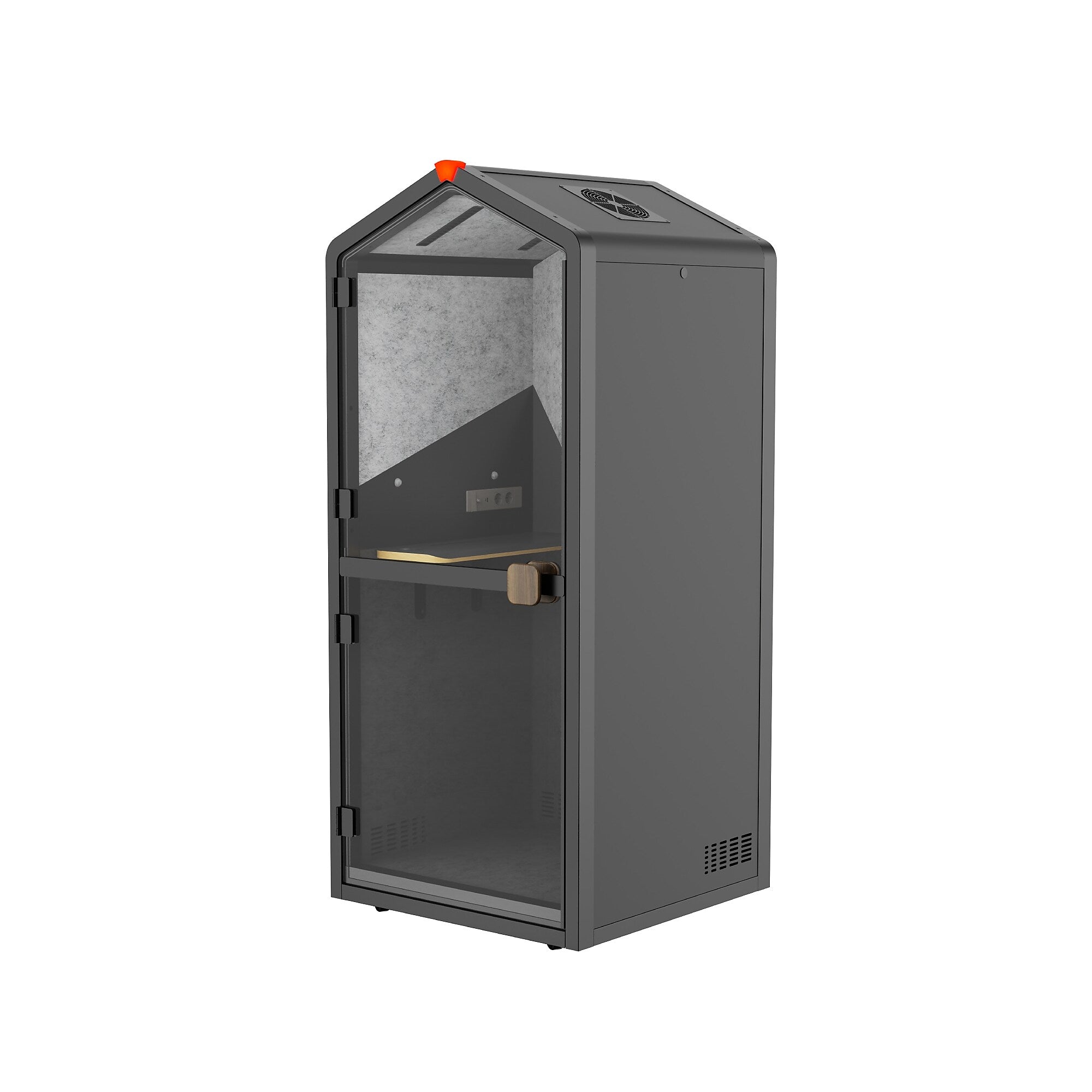 Flexispot Quick Install Series Solo Pro Sound Absorbing Privacy Booth, Black (EP1SB)