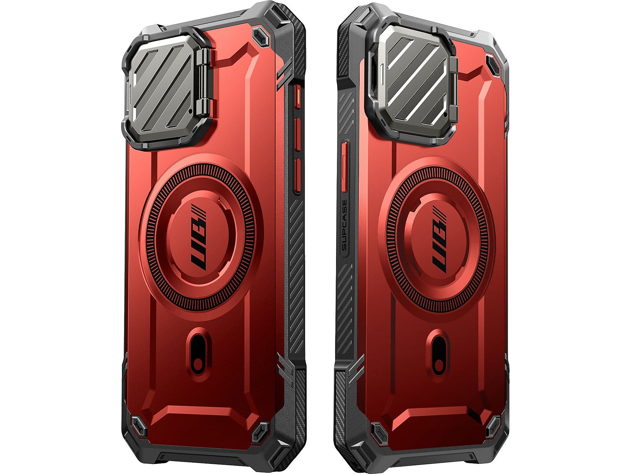 SUPCASE Unicorn Beetle MAG XT MagSafe Rugged Case for iPhone 15 Pro Max, Shock-Absorbing, Metallic Red (SPH23MX67MGXTRD)
