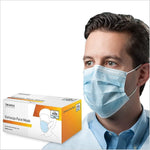 Tronex ASTM Level 1 Disposable Face Mask with Earloops, Adult, Blue, 50/Box, 6 Boxes/Case (5040B)