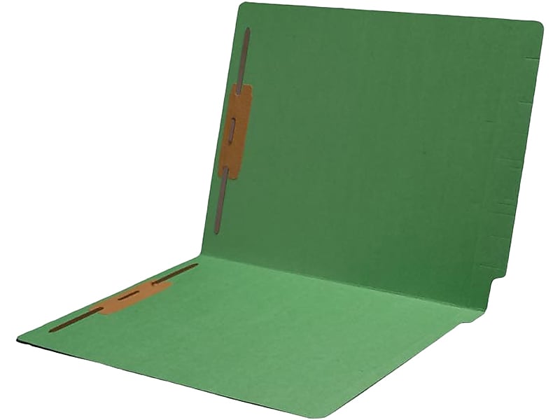 Medical Arts Press End Tab File Folder, Straight Cut, Letter-Size, Green, 50/Box (S-09243-GRN)