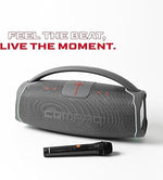 Compaq CMQ 200W Bluetooth Speaker with Microphone, Gray (CMQ200W)