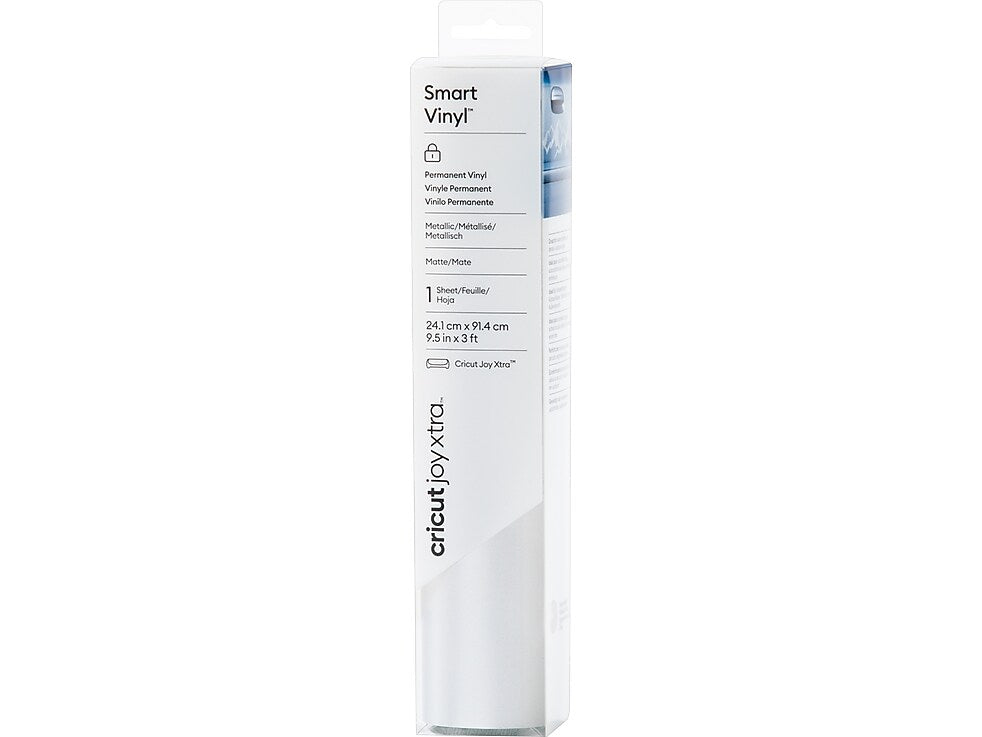 Cricut Joy Xtra Smart Vinyl Die Cutting Permanent Vinyl, Silver (2010380)