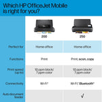 HP OfficeJet 250 Portable Wireless Color All-In-One Inkjet Printer, Print, Scan, Copy, Best for Home Office (CZ992A)