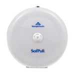 Georgia-Pacific SofPull® High-Capacity Centerpull Bathroom Tissue Dispenser, Translucent White, 10.5"W x 6.75"D x 10.5"H