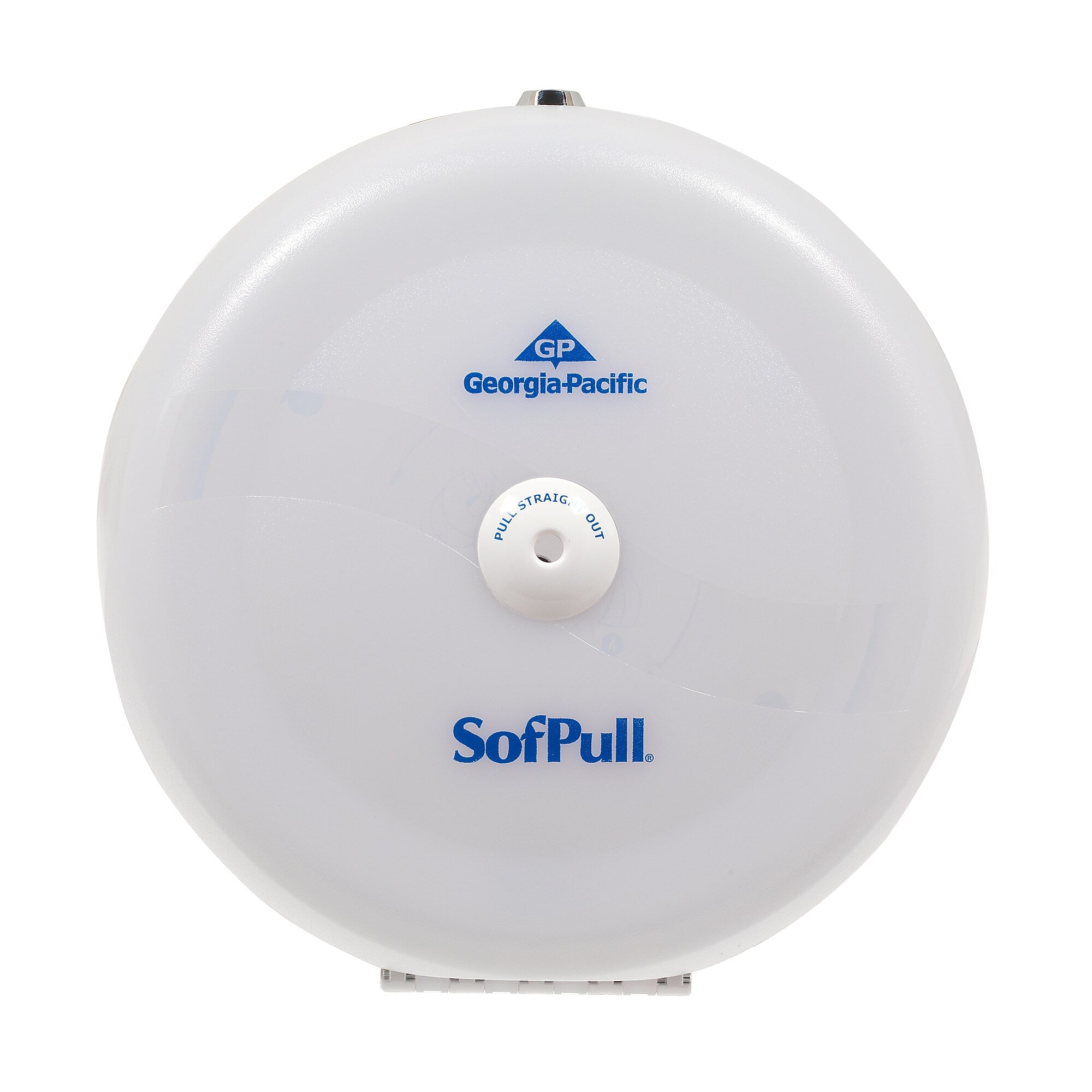 Georgia-Pacific SofPull® High-Capacity Centerpull Bathroom Tissue Dispenser, Translucent White, 10.5"W x 6.75"D x 10.5"H