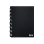 2026 Staples 8" x 11" Daily Appointment Book, Black (ST21487-26)