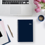 Planning Calendar BS Passages/Solid Navy PP 5x8 RY26 Wkly/Mthly Safety Wirebound -