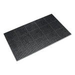 Safewalk Heavy-Duty Anti-Fatigue Drainage Mat, General Purpose, 36 X 60, Black