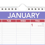 2026 AT-A-GLANCE 12" x 17" Monthly Wall Calendar, White/Purple (PM2-28-26)