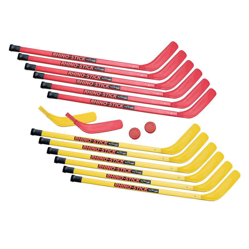 Champion Sports Elementary Hockey Set, Yellow/Red (HS36SET)