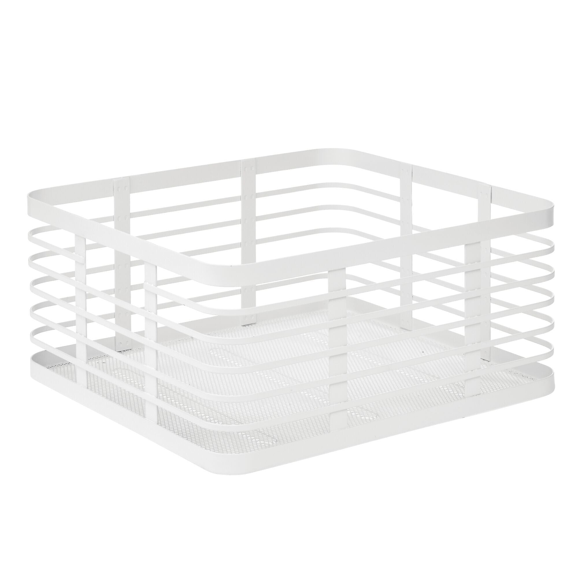 mDesign Steel Organizer, Matte White (25933)