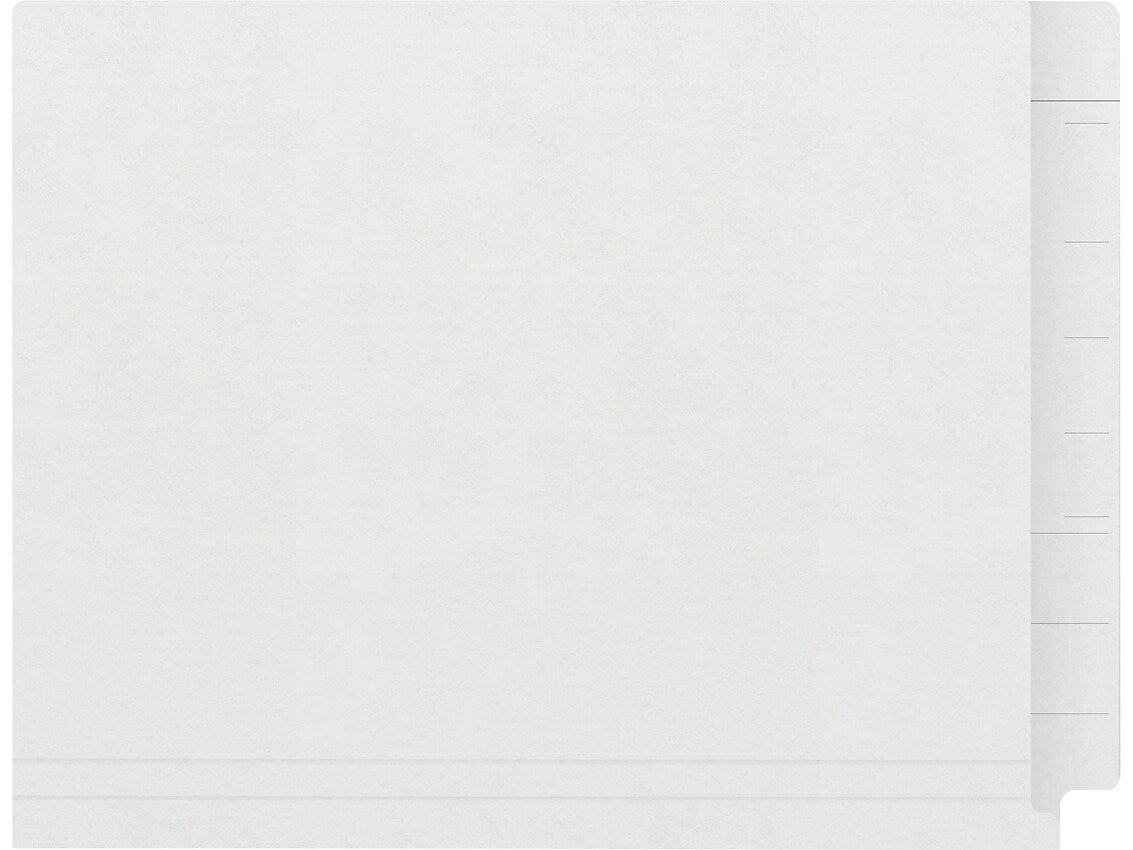 Medical Arts Press Kardex Match Reinforced End Tab File Folder, Straight Cut, Letter Size, White, 50/Box (S-09483-WHT)