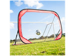 Champion Sports Pop-Up Soccer Goal, Red/Black (SG64)