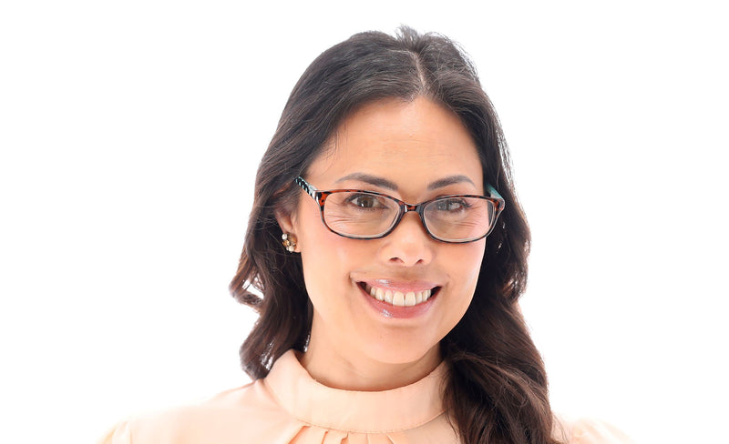 SAV Victoria Klein Ladies High Fashion +2.00 Reading Glasses, Blue Polka Dot (E9082BD-200)