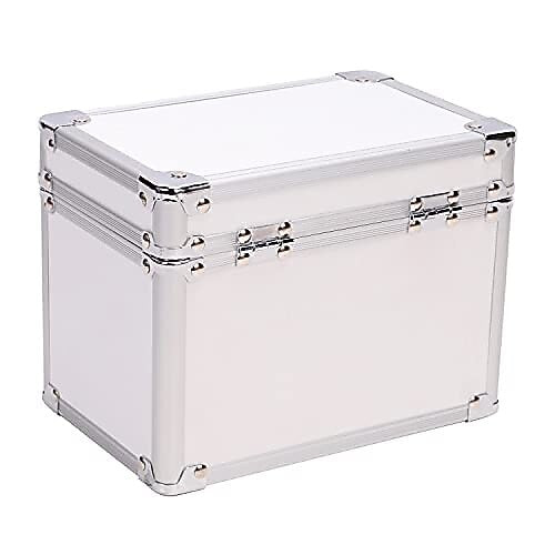 Vaultz Storage Container w/ Combination Lock, Plastic, White (VZ03962-CAM)