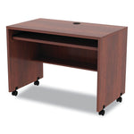 Alera Valencia Series Mobile Workstation Desk, Medium Cherry (ALEVA204224MC)