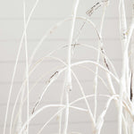 Nearly Natural 4-ft Pre-Lit Artificial White Weeping Willow Tree with 120 Warm White LED Lights (T4922)