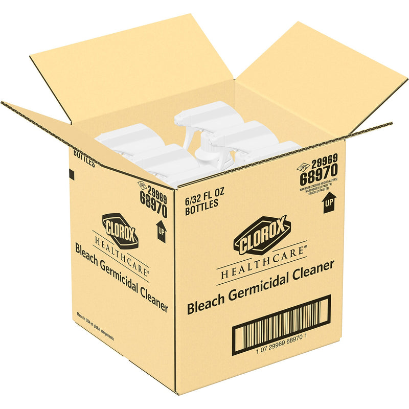 Clorox Healthcare Bleach Germicidal Cleaner Spray, Unscented, 32 oz., 6/Carton (CLO 068970CT)