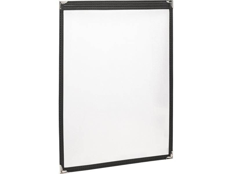 Excello Global Products Menu Holder, 8.5" x 11", Black/Gold (SPLS-MENU-2-1PK)