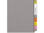 Medical Arts Press Reinforced End Tab File Folder, Straight Cut, Letter-Size, Gray, 50/Box (S-01501-GRY)