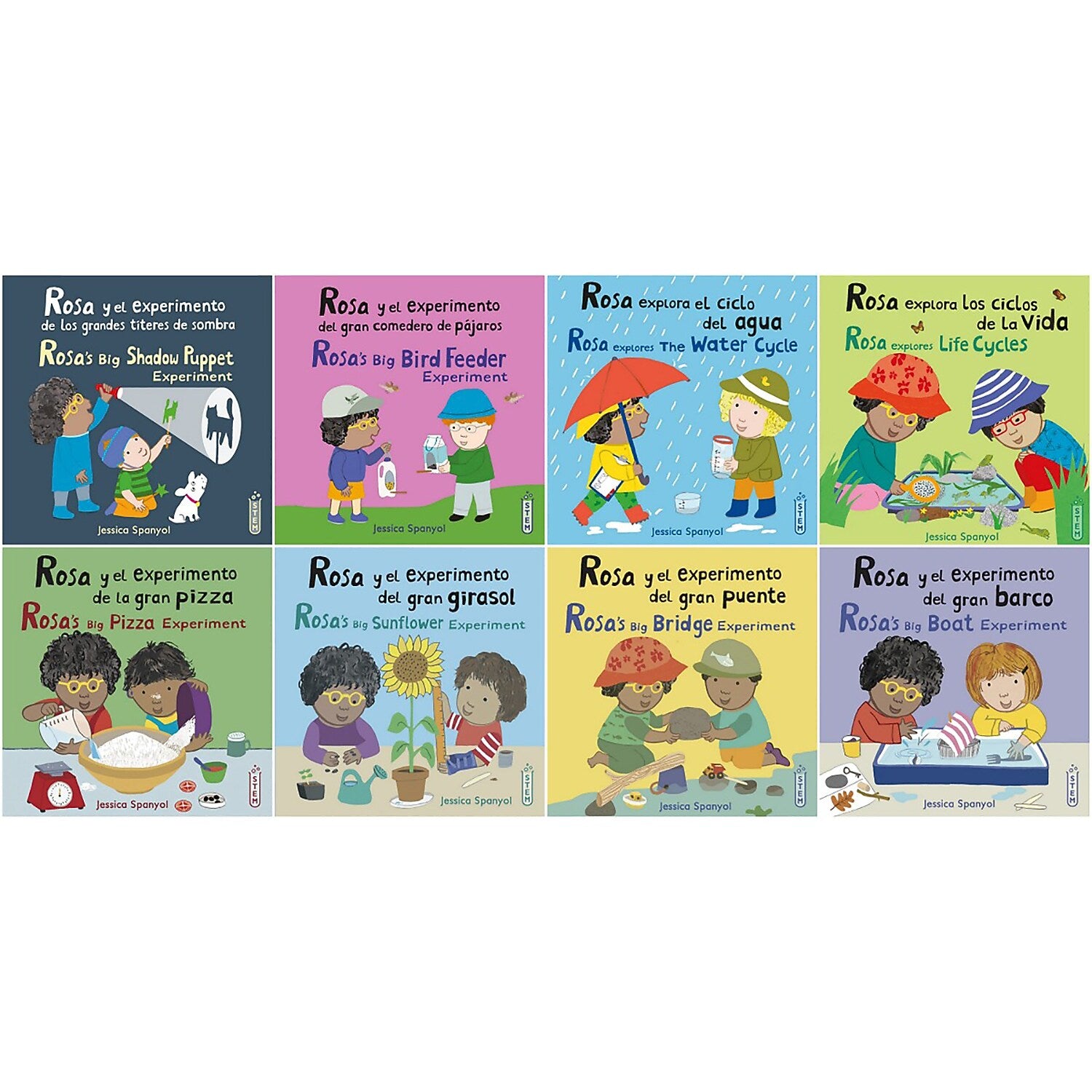 Rosa's Workshop Set 1 & 2 Bilingual Spanish/English, 8/Set (CPY9781786289841)