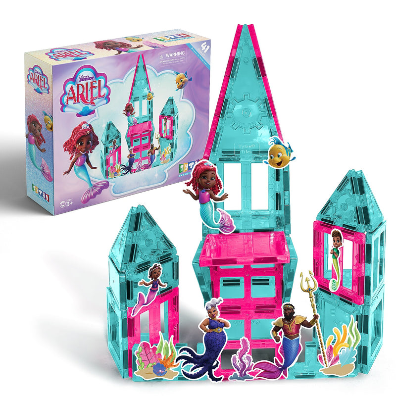 Tytan Toys Disney Jr Ariel Magnetic Tiles, 41 Pieces (TYT-DIS-ARIELJR)