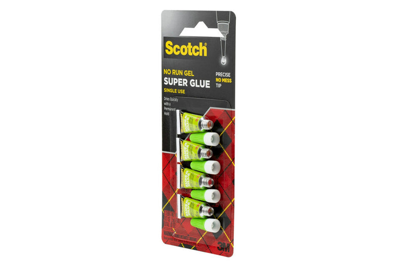 Scotch Single Use Super Glue, 0.17 oz., Clear, 4/Pack (AD119)