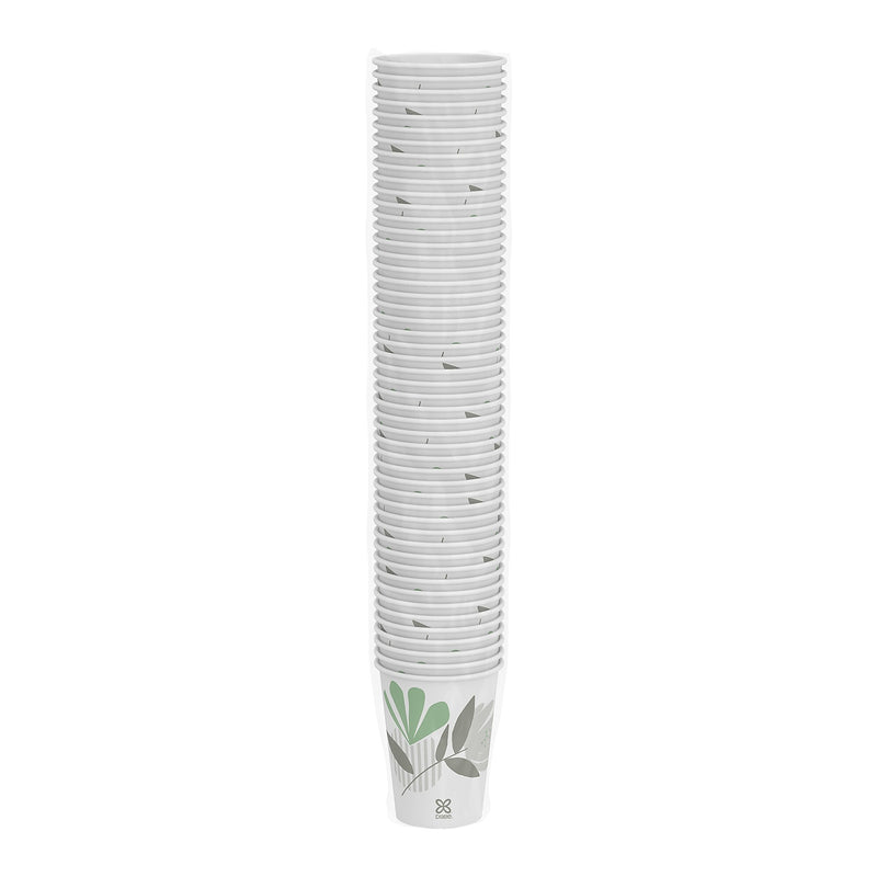 Dixie Pathways Paper Hot Cups, 12 oz., White, 50/Pack (2342PATH)