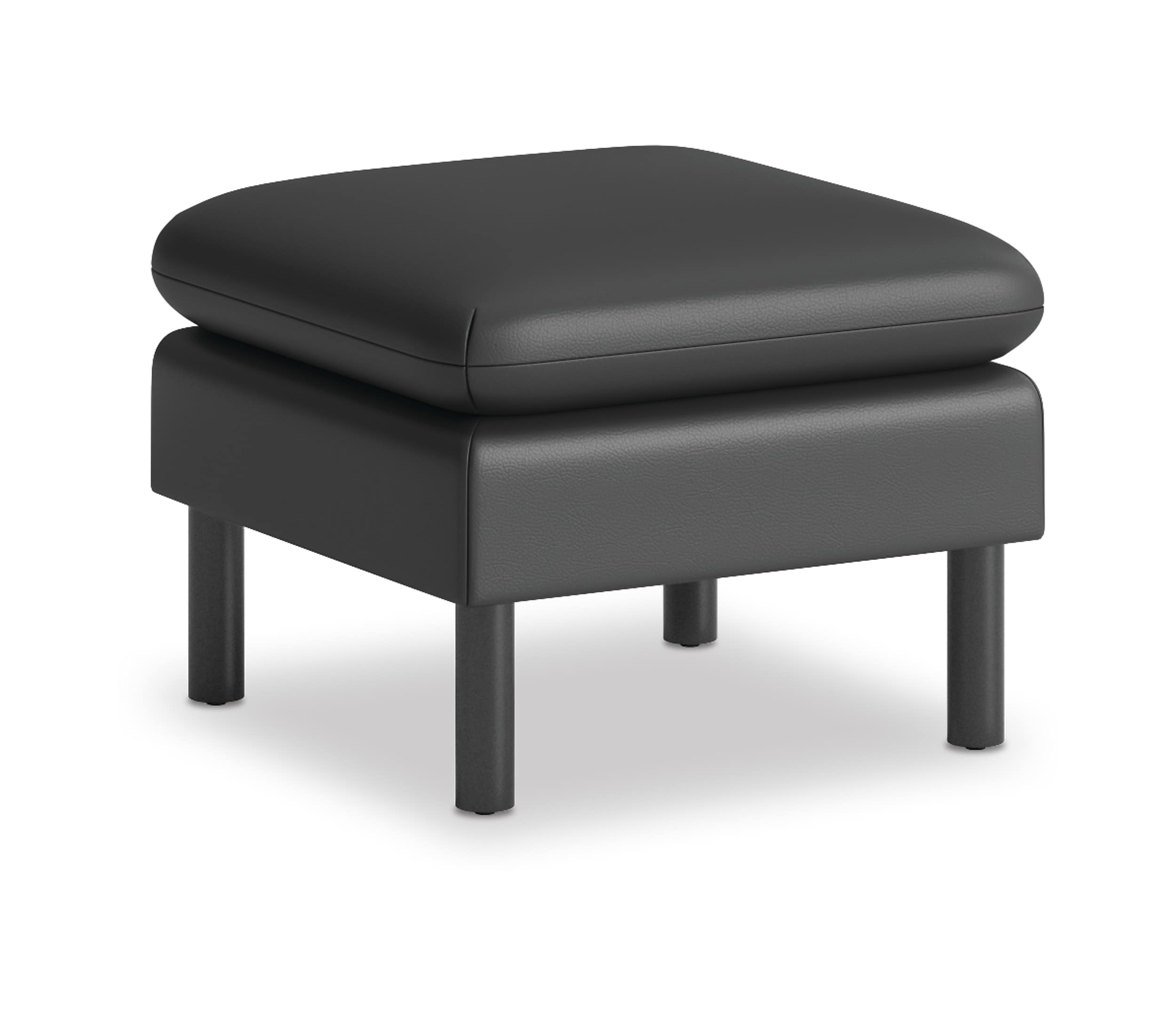 HON Parkwyn Polyurethane Ottoman, Black (HVLVLOT.BLK01)